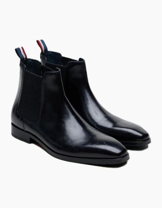 Ben Sherman Mens Ben Sherman Kendrick Leather Mens Black Boots - Size: 11