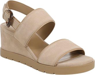 Vince Roma-B Leather Slingback Wedge Sandal