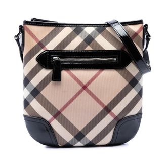 Burberry Pre-owned Burberry Supernova Check Coated Canvas Dryden Crossbody Ladies AZN0UMQXCL4U65IT