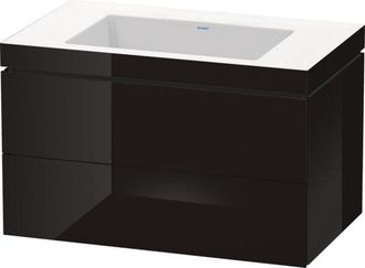 Duravit Lavamanos Duravit L-cube Con Base Mural, 80x48 Cm, 2 Cajones, Sin