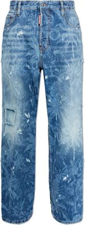 Dsquared2 Baggy Jeans - Heren - Regular Fit Jeans - Blauw - M - Leer - Jeans