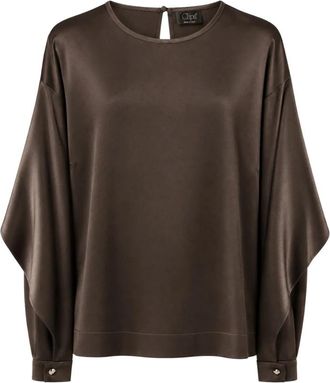 Clips Blouse - Dames - Blouses - Bruin - 3XL - Overhemden