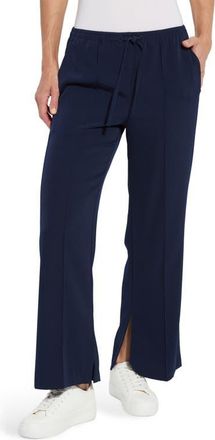 Lyssé Genevieve Drawstring Inside Slit Pants in True Navy at Nordstrom, Size X-Large