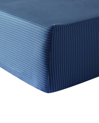 Anne de Solène Anne de Solène Cotton Percale 200 Thread Count Nocturne Fitted Sheet