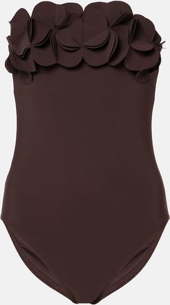 Karla Colletto Tess floral bandeau swimsuit