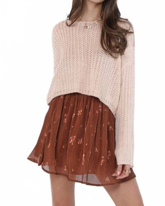 Sadie & Sage Womens Last Dance Swing Skirt In Rust
