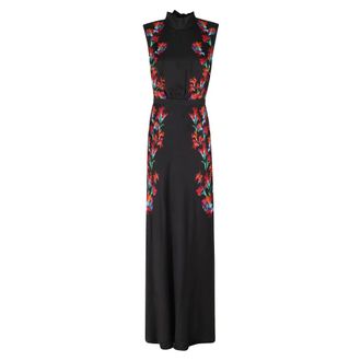 Saloni Fleur Dress - Dresses - Mujer - Negro - XS
