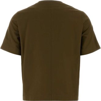 Max Mara Womens Olive Green Stretch Cotton Zanzara Blouse Kaki Scuro Exterior: Elastane Giacche E Gilet Jacket