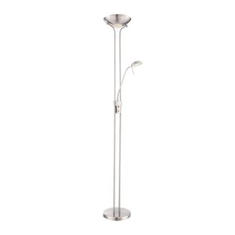 Wonderlamp L&aacute;mpara De Pie Led Olimpia Ii N&iacute;quel (18w+5w)