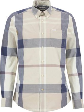 Barbour Harris Tailored Shirt - Heren - Casual Overhemden - Beige - M - Katoen - Overhemden