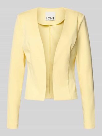 Ichi Slim Fit Blazer in offener Passform Modell KATE in Pastellgelb, Gr&ouml;&szlig;e XXL