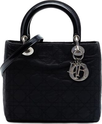 Dior Pre-owned Dior Medium Nylon Cannage Lady Dior Ladies VIAL4NS1D8QECKW4
