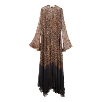 Mes Demoiselles... Dames, Jurken, Bruin, Maat: S Chiffon