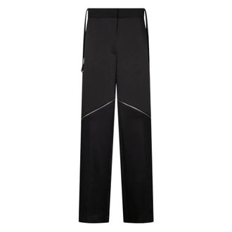 Liu Jo Dames, Broeken, Zwart, Maat: L Leer