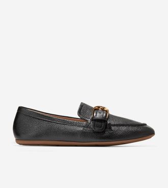 Cole Haan Womens Grand Ambition Alette Buckle Loafers - Black Size 10.5