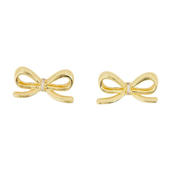 Bow Earrings - Gold