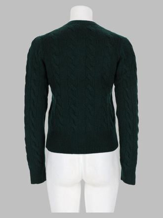 Polo Ralph Lauren Cable Knit Wool Cashmere Cardigan - Green