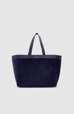 Anine Bing Rio Medium Tote in Navy Suede at Nordstrom