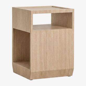 Sklum Pack De 2 Mesitas De Noche 35x35 Cm En Mdf Y Chapa Brisbane Sklum