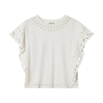 Isabel Marant Katoenen top - Dames - Tops - Beige - Maat: S Katoen