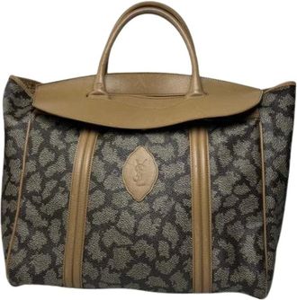 Saint Laurent Pre-owned Handbags, female, Multicolor, Size: ONE SIZE Pre-owned Vintage Leather Handbag