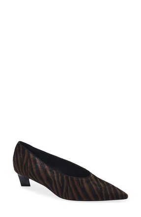 Rag & Bone Paloma Pump in Coffee Zebra Hair Calf at Nordstrom, Size 37.5