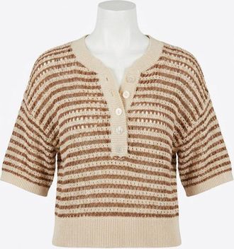 Z Supply Kylo Striped Sweater In Taro