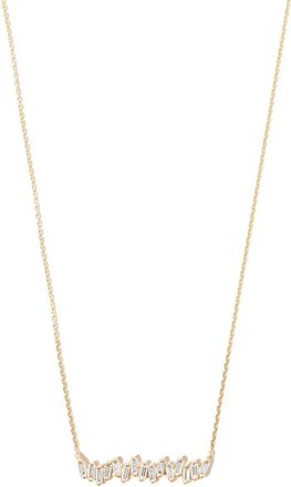 Suzanne Kalan 18K Yellow Gold Bold Diamond Pendant Necklace - Womens - Diamond/18kt Gold