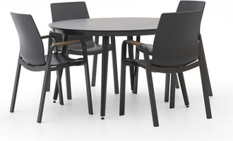 Hartman Hartman Flow/Sophie Studio &oslash;128cm dining tuinset 5-delig