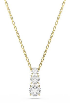 Swarovski Stilla Attract Pendant Necklace in Gold/White at Nordstrom