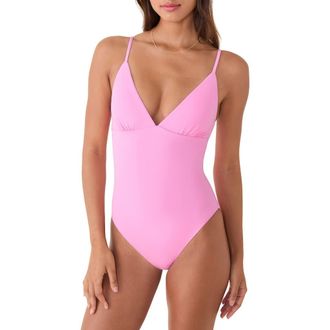 Andie Swim The Lanikai One-Piece Swimsuit in Rosebloom at Nordstrom, Size X-Large