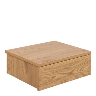 Furniture To Go Avignon Square Bedside Table with 1 Drawers in Oak in Light Oak