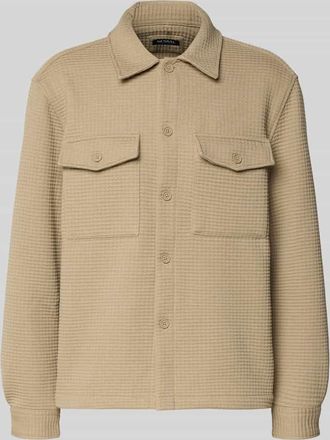 Mc Neal Hemdjacke mit Knopfleiste in Mud, Gr&ouml;&szlig;e XL