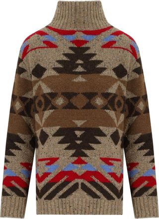 Max Mara Eritrea Brown Turtleneck Sweater