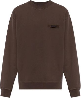 Jacquemus Gros Grain sweatshirt - Heren - Sweatshirts - Bruin - S - Katoen - Hoodies & sweatvesten