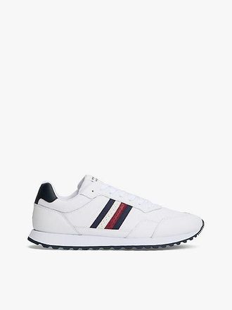 Tommy Hilfiger Signature Tape Cleat Trainers With Leather