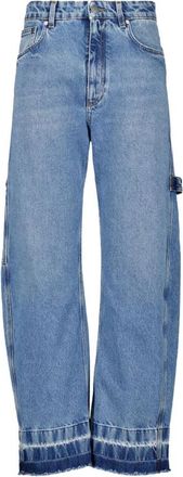 Stella McCartney Vintage Wash Denim Banan Jeans Blauw - Dames - Loose Fit Jeans - Blauw - W29 - Denim - Jeans