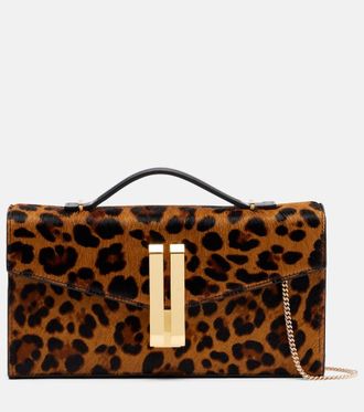 DeMellier Clutch Vancouver in cavallino effetto leopardato