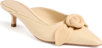 Cinq &agrave; Sept Layla Knotted Rose Mule in Beige at Nordstrom, Size 10.5Us