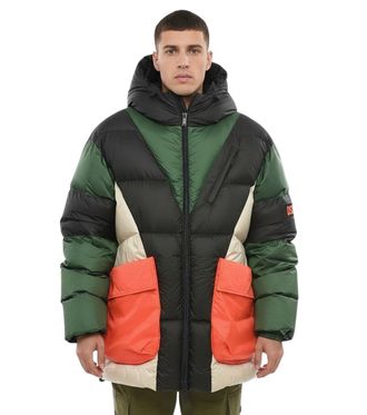 Dsquared2 Green Quilted Hood Jacket