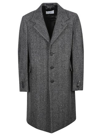 Givenchy Black Notched Lapel Coat