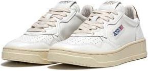 Autry Medalist Low Top Sneaker in Leather/leather White/gold at Nordstrom Rack, Size 10Us / 40Eu