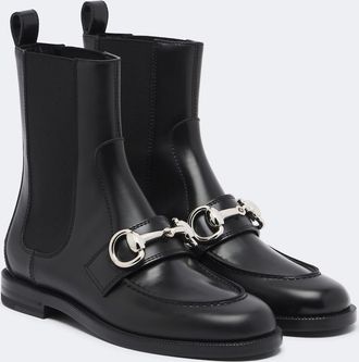 Gucci Botines Boulevard Horsebit de piel