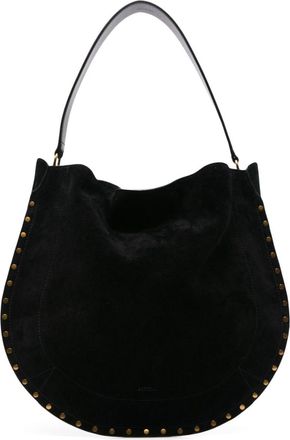 Isabel Marant Oskan Soft Hobo bag - women - Calf Leather/Calf Suede/Cotton - One Size - Black