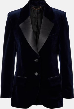 Victoria Beckham Cotton-blend velvet blazer