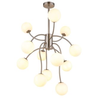 Globo Lighting Globo - Plaf&oacute;n - Riha - Acero - Vidrio - &Oslash; 62cm - G9 - 56140-12d