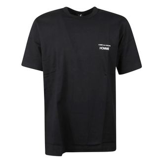 Comme Des Garçons T-Shirts, male, Black, L, Chest Logo T-Shirt