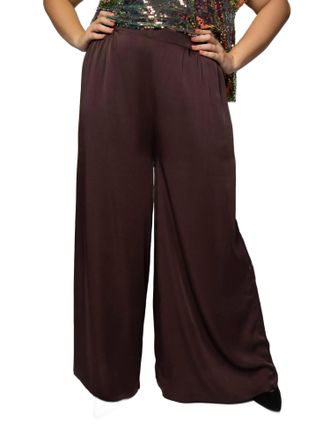 Nouvelle/Silk95Five Queensland Pants - Plus In Chocolate