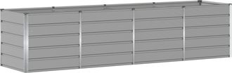 vidaXL Jardinera Gris Claro 320 X 80 X 75 Cm Acero Vidaxl