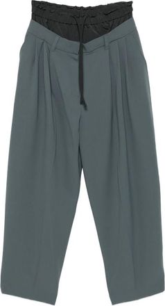 System Pleated Drawstring Trousers